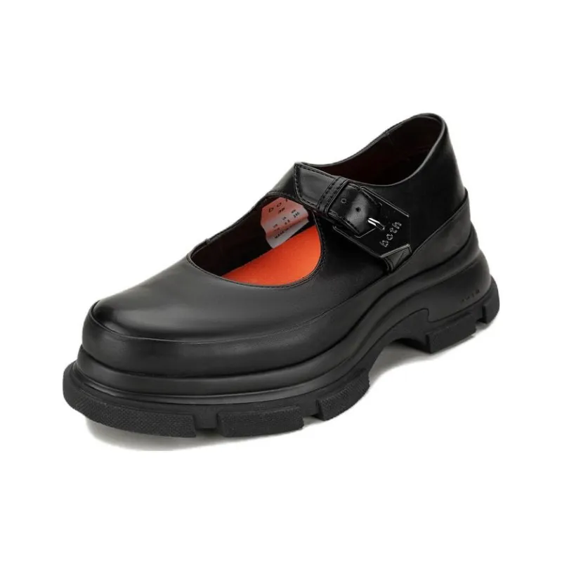 Both Casual Single Shoes 5cm Women's Black-2