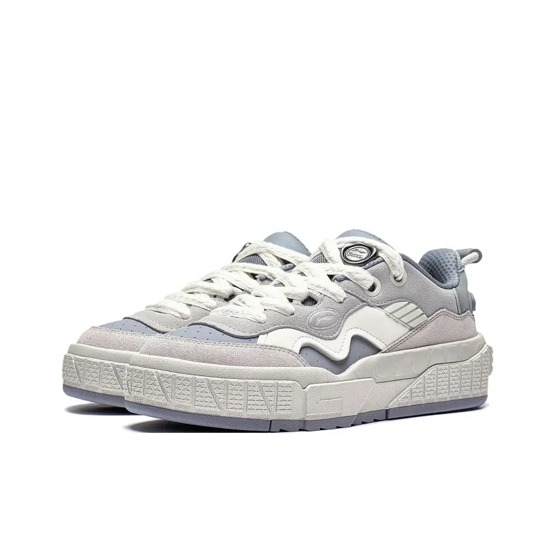 LiNing 001 UNBLOCK 001 UNBLOCK Wear resistant And Lightweight Low Top Skateboard Shoes Men's Gray-2
