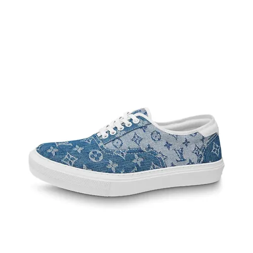 LOUIS VUITTON Trocadero Monogrm Sneaker Denim Blue