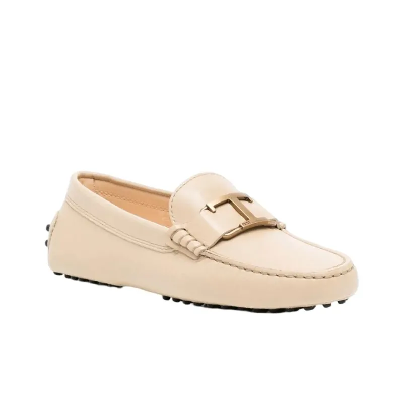 TOD'S T logo Leather Loafers-2