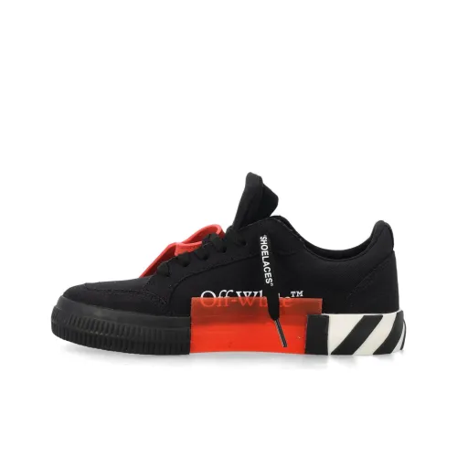 OFF-WHITE Vulcanized Low Canvas White Black Women's