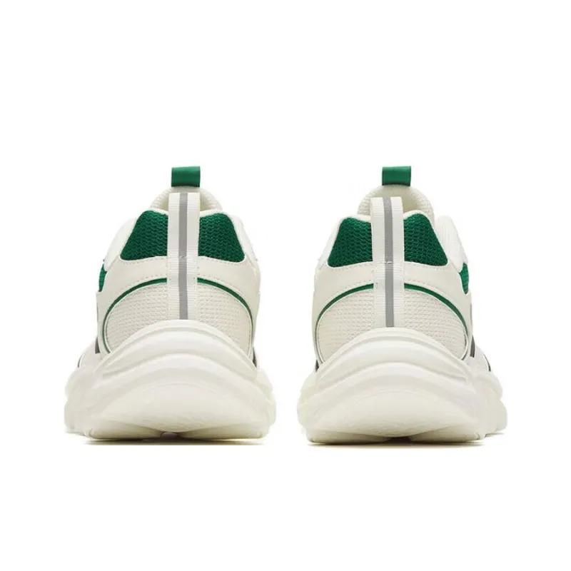 Anta Cushioned Anti Slip Wear Resistant Breathable Lightweight Low Top Running Shoes Men's Ivory White-3