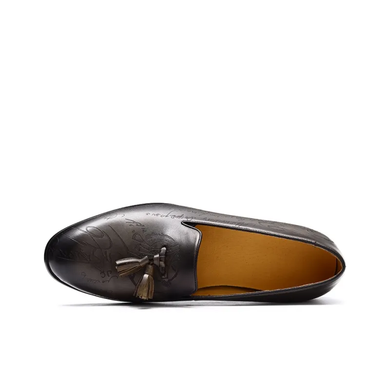 ASTON M.JAZZ Loafers Men Low Top Dark Gray/Brown-3