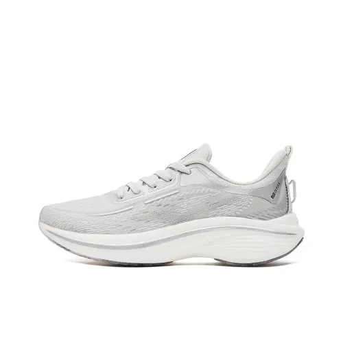 Erke Cushioned Slip Resistant Abrasion Resistant Low Top Casual Running Shoes Women's Pencil Gray