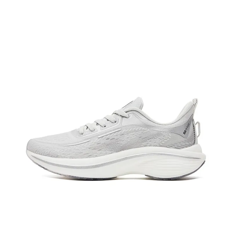 Erke Cushioned Slip Resistant Abrasion Resistant Low Top Casual Running Shoes Women's Pencil Gray-0