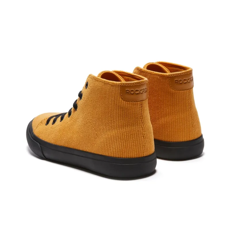 Rockfish Thermal Slip Resistant High Top Skateboard Shoes Women's Ginger Yellow-3