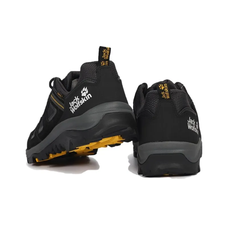 Jack Wolfskin Cushioning Anti Slip And Wear Resistant Low Top Outdoor Shoes Men's Black-2