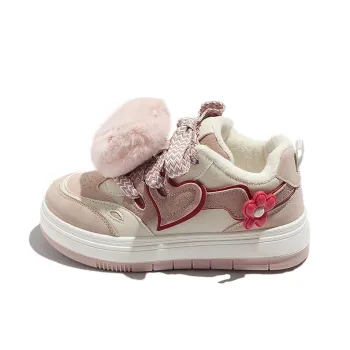 KATHRYN WILSON Low Top Skateboard Shoes Women's Beige Pink