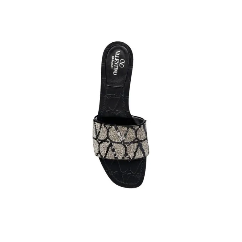 Valentino Garavani VLogo Monogram Slip On Sandals Women's-4