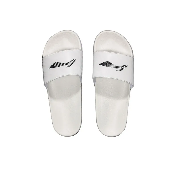 LiNing EVA Quiet Slide Slippers Men's White-3