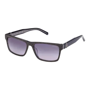 GUESS Plastic Rectangular Sunglasses Men's Blue