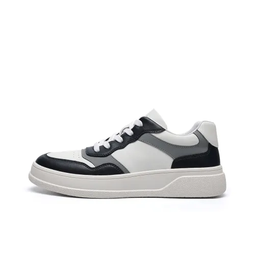 EBLAN Skateboard Shoes Men Low-Top White/Blue