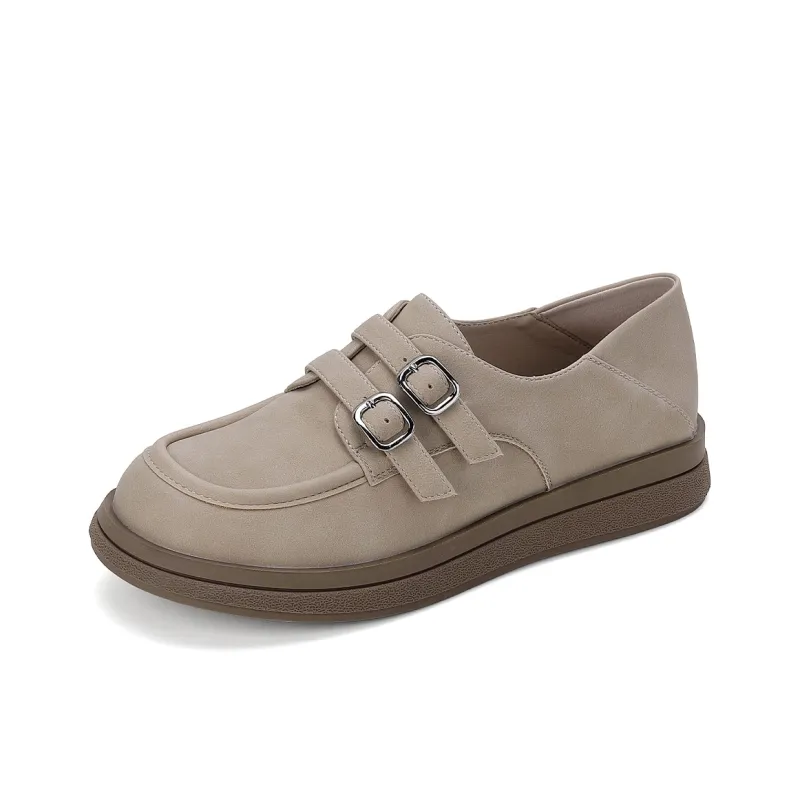 GEMEIQ Loafers Women's Beige/Milk Tea-0