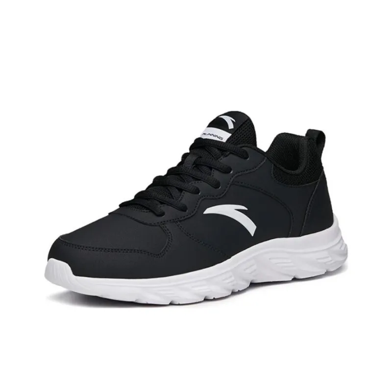 Anta Cushioning Anti Slip And Wear Resistant Rebound Low Top Running Shoes Men's Black-1