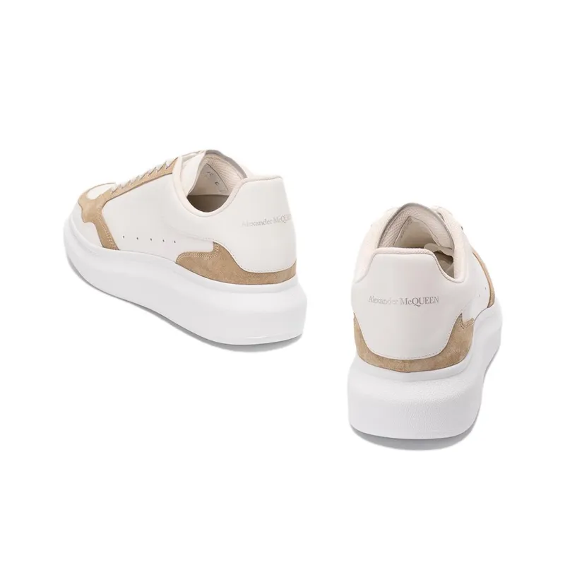 Alexander McQueen Oversized Low Top Skateboard Shoes Men's White-4