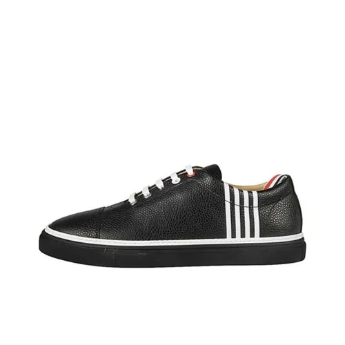 THOM BROWNE Skateboard Shoes Men Low-Top Black