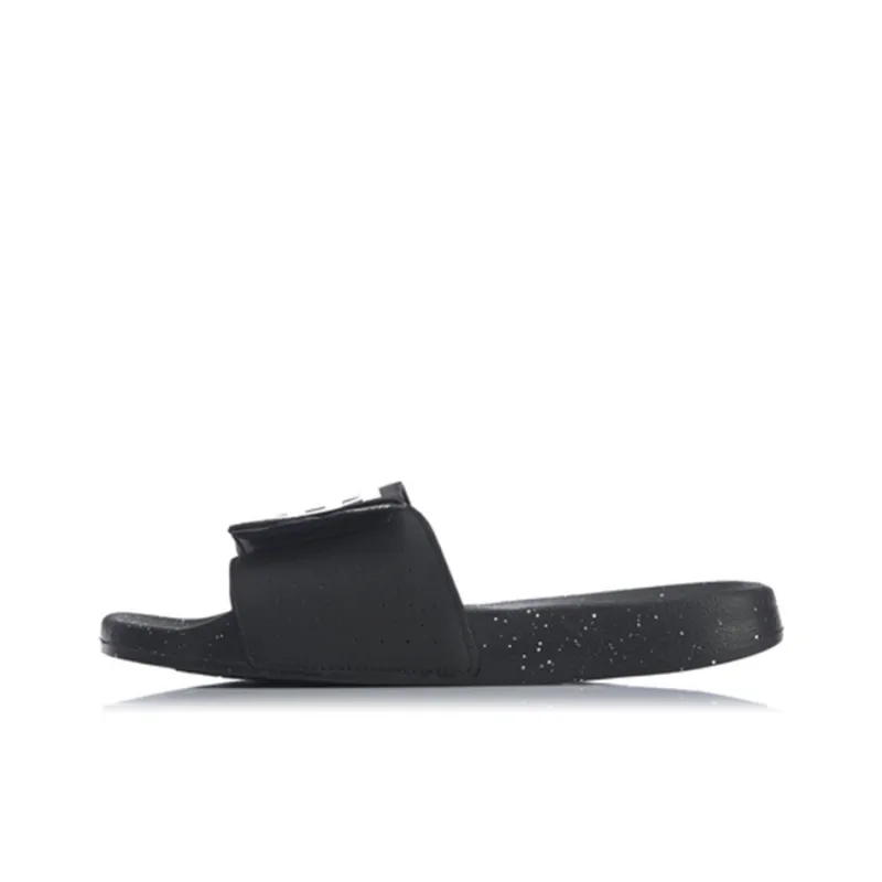 Disney x LiNing Quiet Slide Slippers Men's Black-0