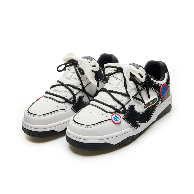 LAZY BONS Height Increasing Abrasion Resistant Lightweight Breathable Slip Resistant Low Top Skateboard Shoes Unisex-8