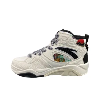 Anta Flame Anti Slip Wear Resistant High Top Skateboard Shoes Men's Ivory White Like Bamboo In The Wind