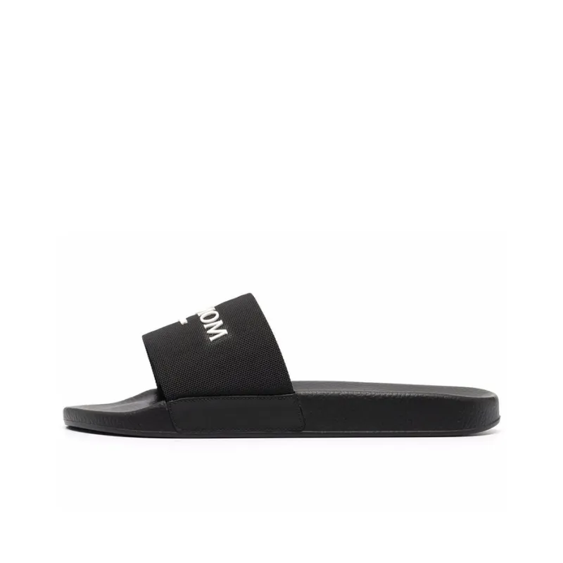 Moncler Basile X Moncler Pool Slide 'Logo Print - Black'-0