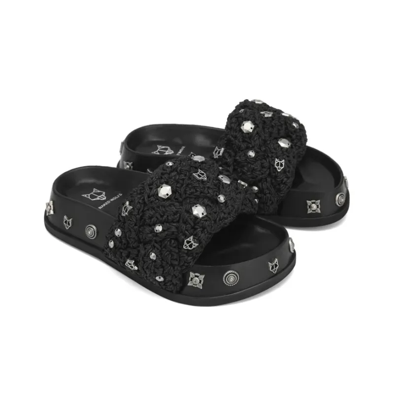 Naked Wolfe Vera Slip-Resistant Slide Slippers Women's Black-1