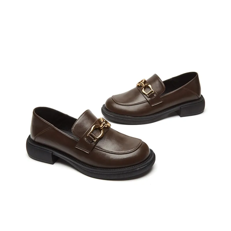 EXULL Q Platform Shoes 3.5cm Women's Brown-2