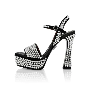 PHILIPP PLEIN Strass Crystal embellished 140mm Sandals