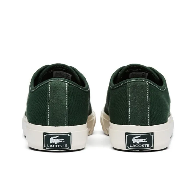 LACOSTE Low Top Canvas Shoes Men's Green-3