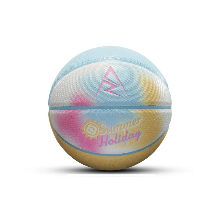 RIGORER PU Basketball Purple Yellow/purple Yellow White/blue Pink Yellow White Size 7 Training Unisex-6