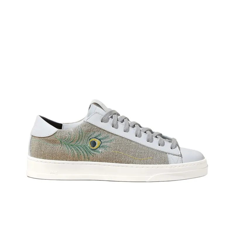 P448 Jack Canvas Low-Top Canvas Shoes Women's Silver-1