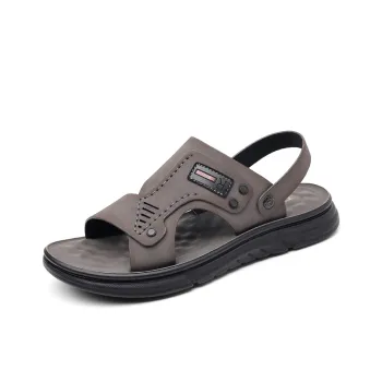 EGCHI Beach Sandals Men Black