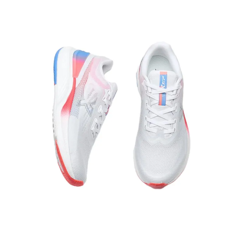 XTEP Cushioning Rebound Low Top Running Shoes Women's White Red Blue-2