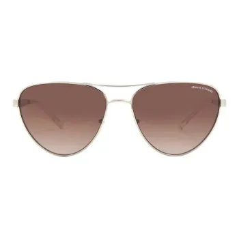 ARMANI EXCHANGEAE Metal Aviator Sunglasses Women's Brown