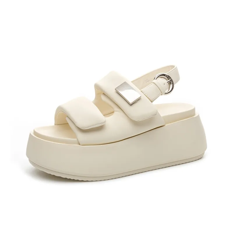 Shoe Cabinet Floral Language Strap Sandals 6cm Women's-0