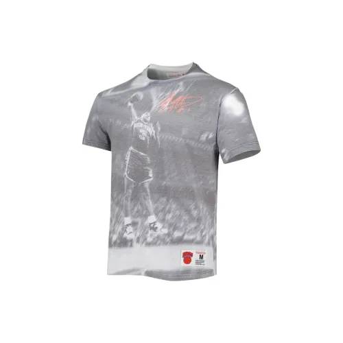 Mitchell Ness X NBA New York Knicks T-Shirts Men Gray