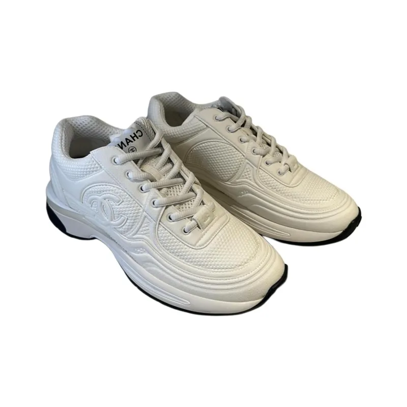 CHANEL 24S Low Top Casual Shoes Women's White-3