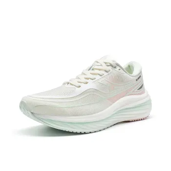 XTEP Running Shoes Women's Low Top Sail White/Light Fruit Green