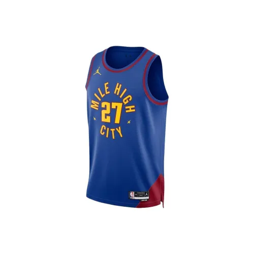 Jordan X NBA Nuggets Basketball Jerseys Unisex Blue