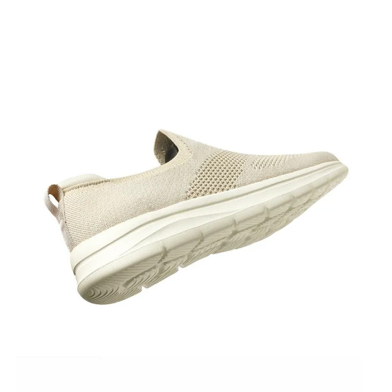 SENGUIBUCK Breathable Lightweight Low-Top Casual Shoes Men's Beige-1