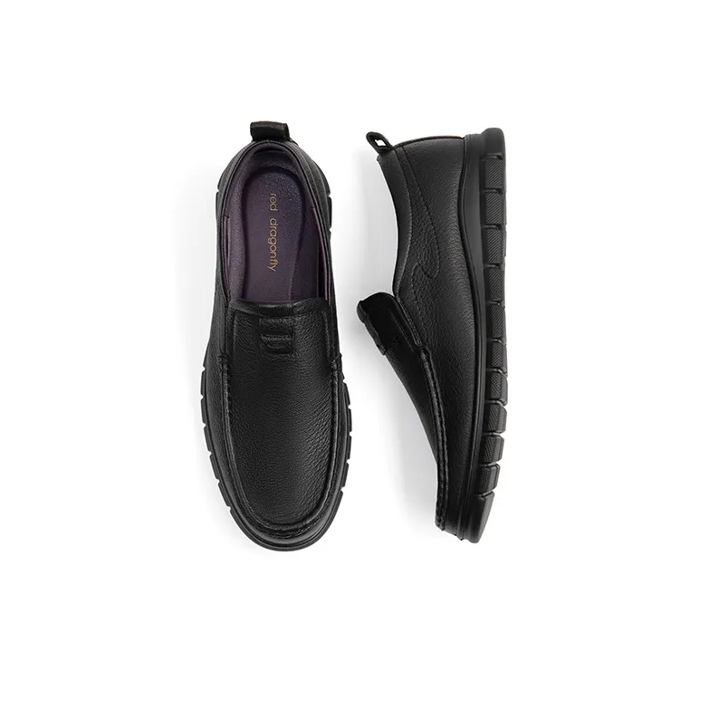 RED DRAGONFLY Commute Business Casual Shoes Men's Black Trendy-3