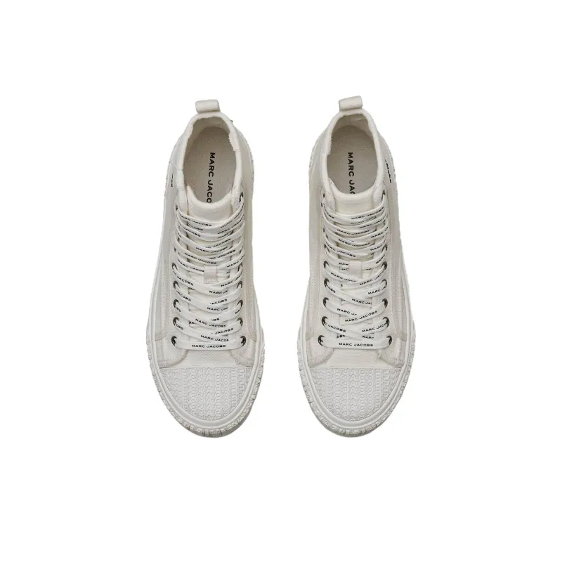 MARC JACOBS High Top Canvas Shoes Unisex White-4