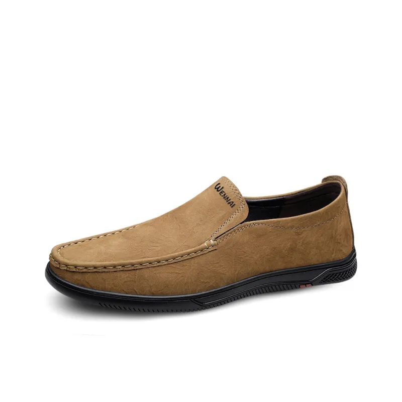 Wen Nai Casual Shoes Men's Khaki-1
