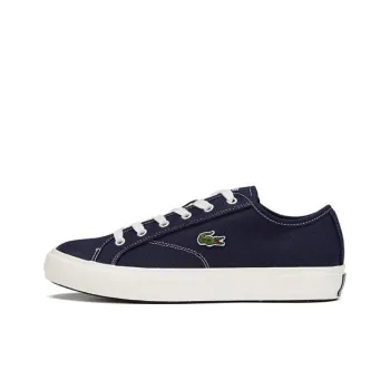 LACOSTE Low Top Canvas Shoes Men's Navy Blue