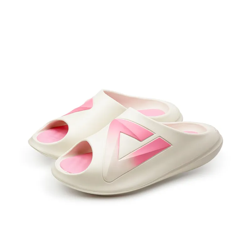 PEAK Sports Slippers Unisex Ecru Cherry Blossom Pink-3