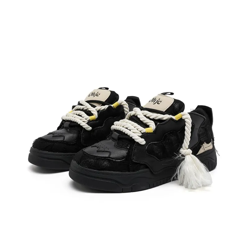 OHJC Slip-Resistant Cushioning Wear-Resistant Lightweight Breathable Low-Top Skateboard Shoes Unisex-16