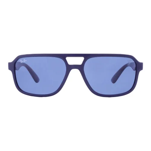 RayBan Nylon Aviator Sunglasses Unisex Blue