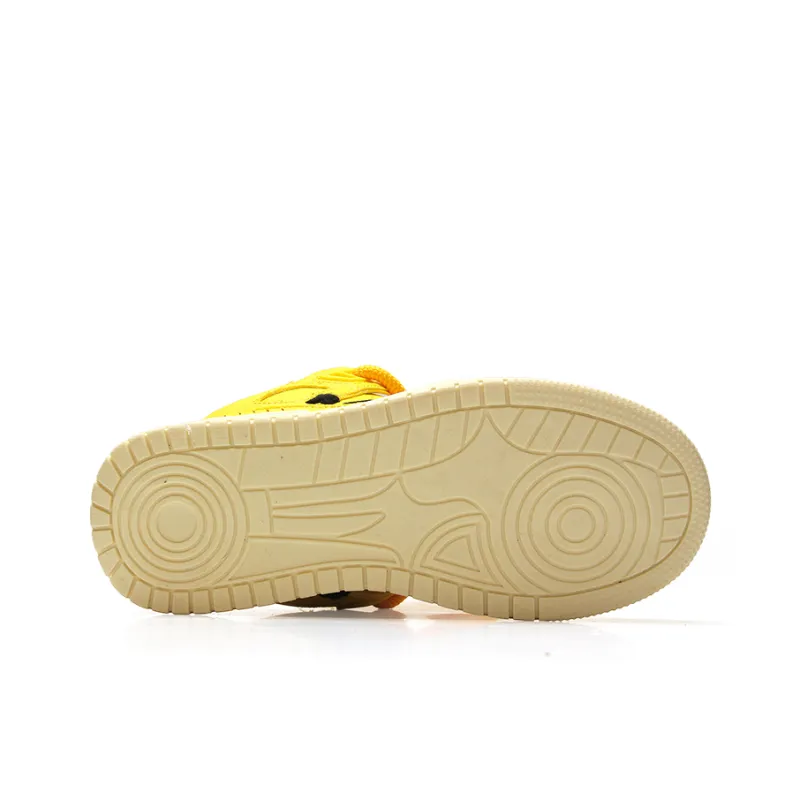 STUR YSN Wear resistant And Lightweight Low Top Skateboard Shoes Unisex Yellow Black-6