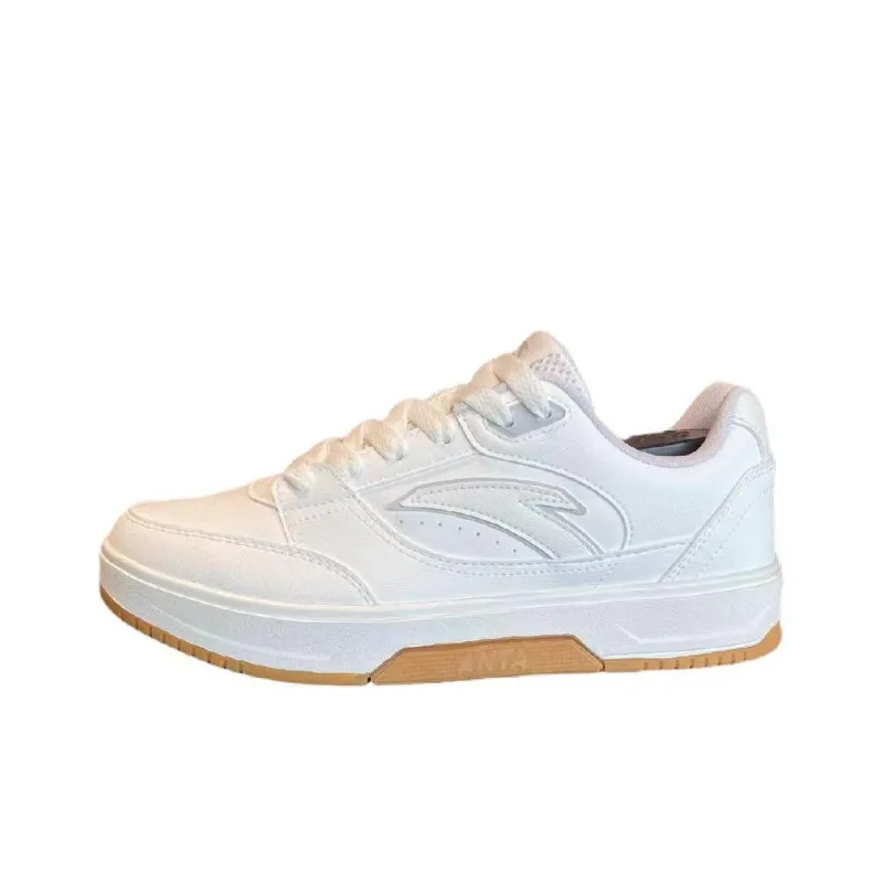 Anta Anti Slip Wear Resistant High Top Skateboard Shoes Unisex Ivory White-0