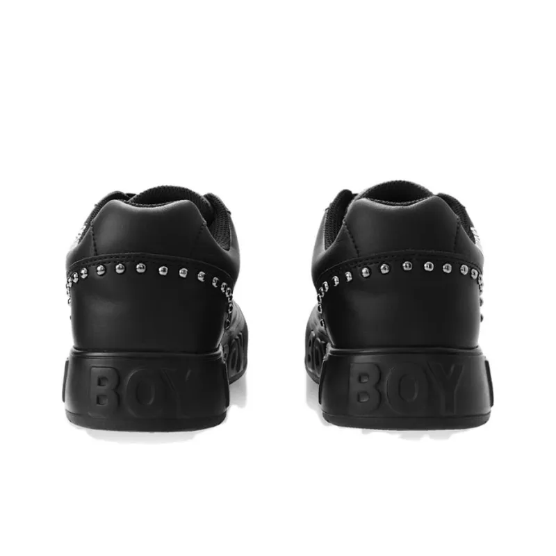 Boy London Low Top Skateboard Shoes Unisex Black-4