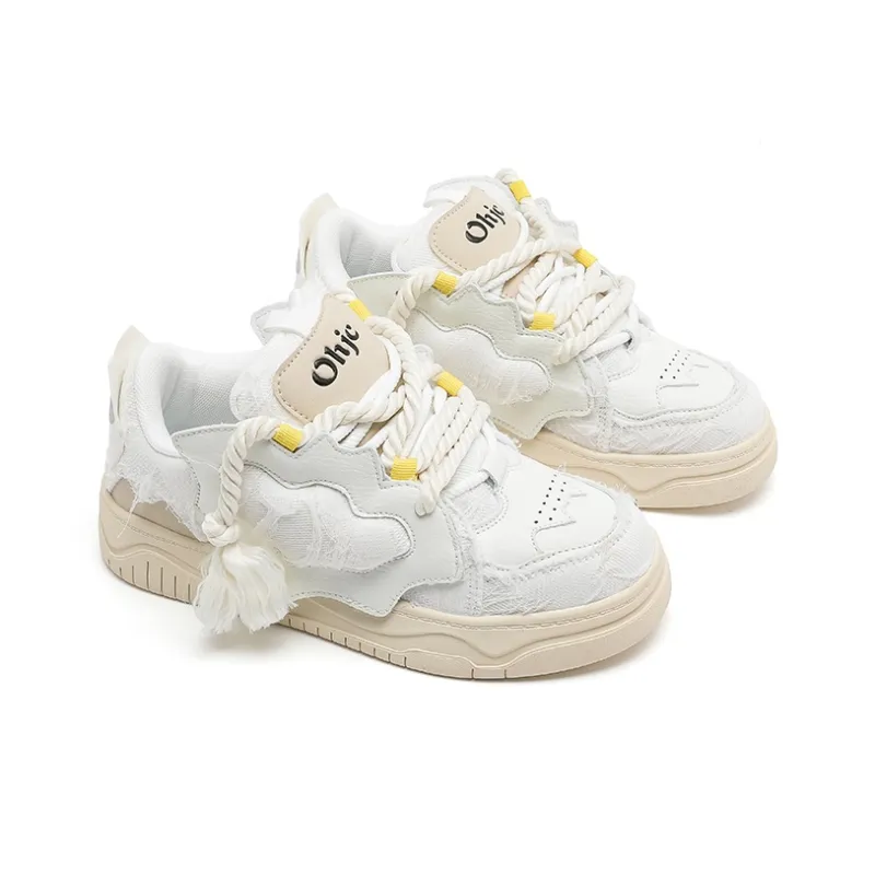 OHJC Slip-Resistant Cushioning Wear-Resistant Lightweight Breathable Low-Top Skateboard Shoes Unisex-11